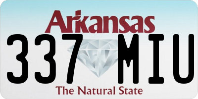 AR license plate 337MIU