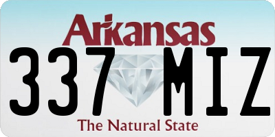 AR license plate 337MIZ