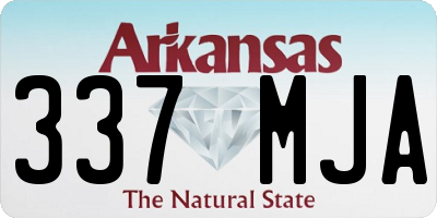 AR license plate 337MJA