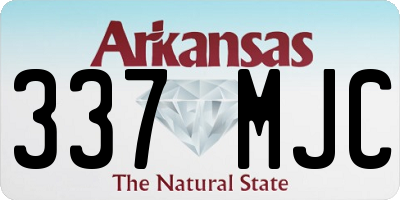 AR license plate 337MJC