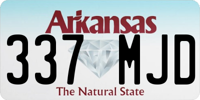AR license plate 337MJD