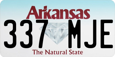 AR license plate 337MJE