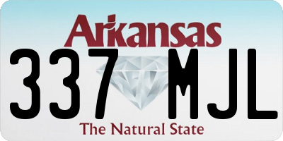 AR license plate 337MJL