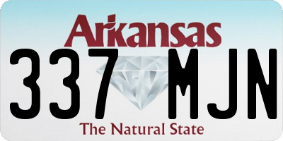 AR license plate 337MJN
