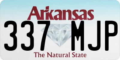 AR license plate 337MJP