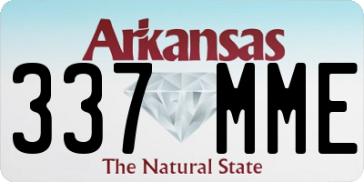 AR license plate 337MME