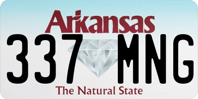 AR license plate 337MNG