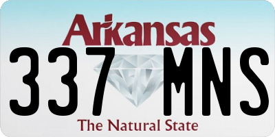 AR license plate 337MNS