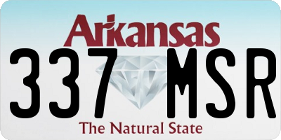 AR license plate 337MSR