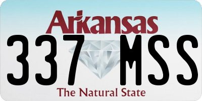 AR license plate 337MSS