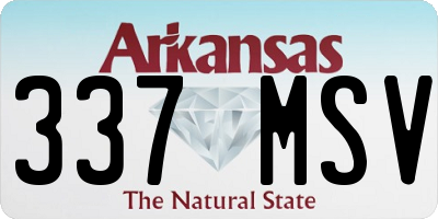 AR license plate 337MSV