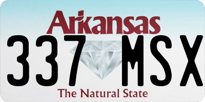 AR license plate 337MSX