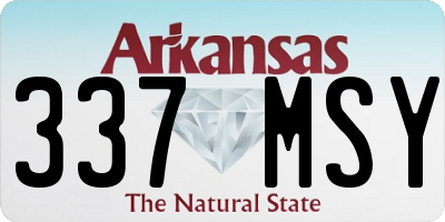 AR license plate 337MSY