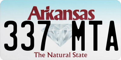 AR license plate 337MTA
