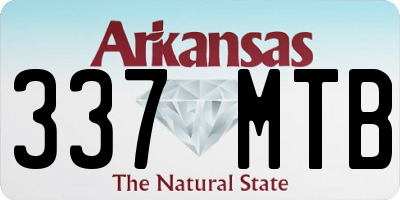 AR license plate 337MTB