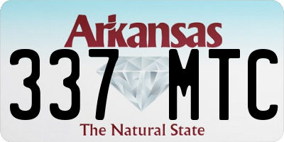 AR license plate 337MTC
