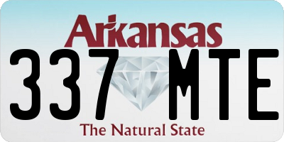 AR license plate 337MTE