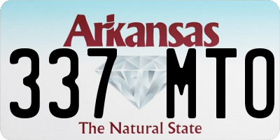 AR license plate 337MTO