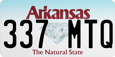 AR license plate 337MTQ