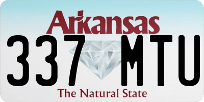 AR license plate 337MTU