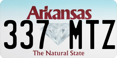 AR license plate 337MTZ