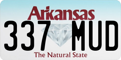 AR license plate 337MUD