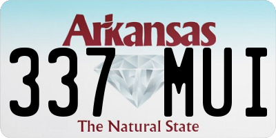 AR license plate 337MUI