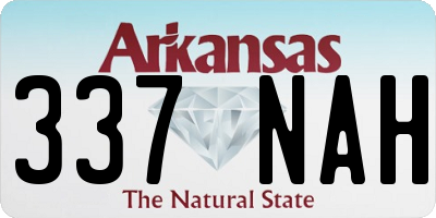 AR license plate 337NAH