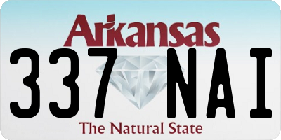 AR license plate 337NAI