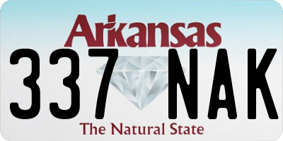 AR license plate 337NAK