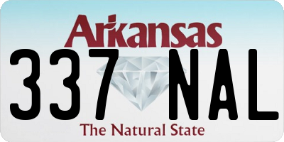 AR license plate 337NAL