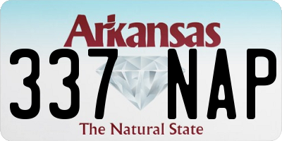AR license plate 337NAP