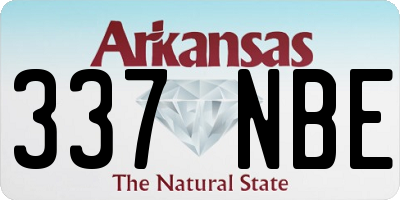 AR license plate 337NBE