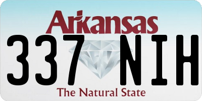 AR license plate 337NIH