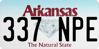 AR license plate 337NPE