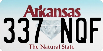 AR license plate 337NQF