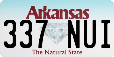 AR license plate 337NUI