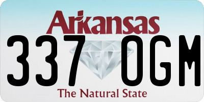 AR license plate 337OGM