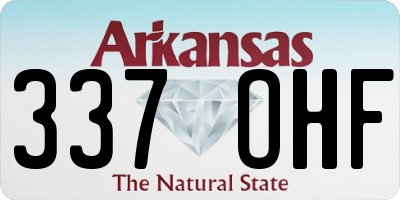 AR license plate 337OHF