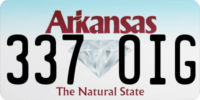 AR license plate 337OIG