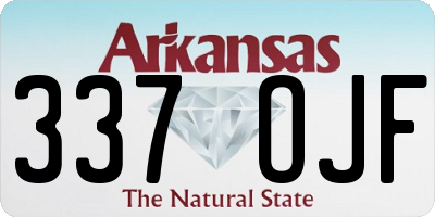 AR license plate 337OJF