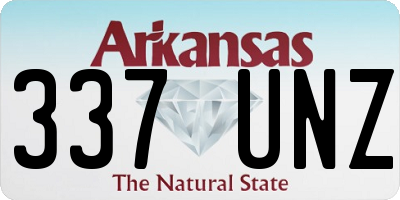 AR license plate 337UNZ