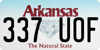 AR license plate 337UOF
