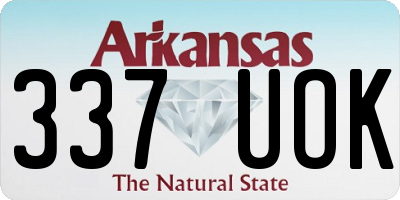 AR license plate 337UOK