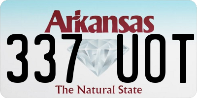 AR license plate 337UOT