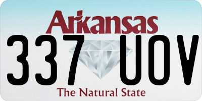 AR license plate 337UOV