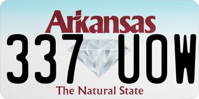 AR license plate 337UOW
