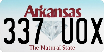 AR license plate 337UOX
