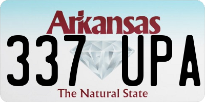AR license plate 337UPA