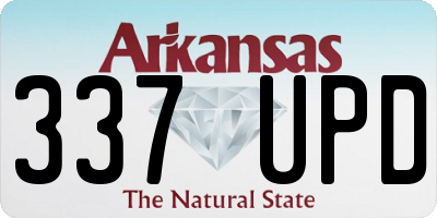 AR license plate 337UPD